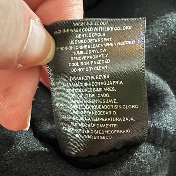 32 Degrees Fleece Half-Snap Pullover Top in Black Size M New with Tag TL2FCF63ME - Picture 5 of 7